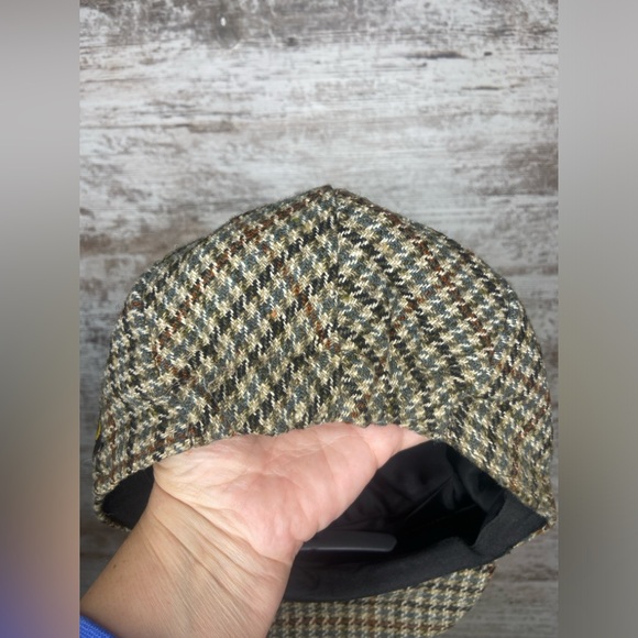 Hatman of Ireland wool tweed vintage flat cap hat snap EUC - Picture 7 of 8